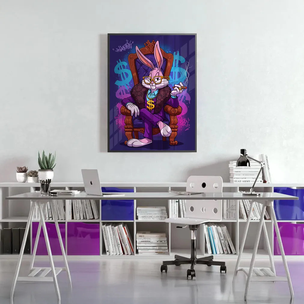 2Boss Bunny - Fine Art