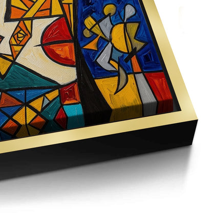 Abstract Cubist Portrait - Canvas