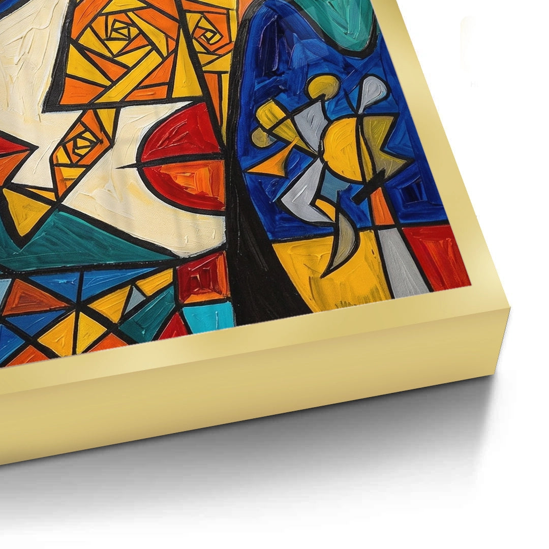 2Abstract Cubist Portrait - Fine Art