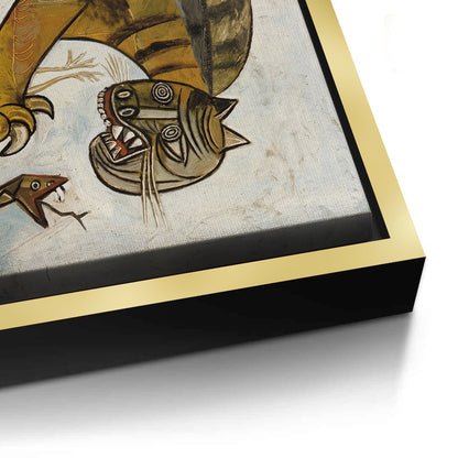 Abstract Tiger Hunt - Canvas