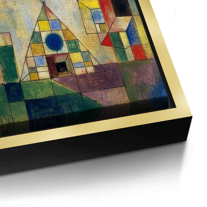 Surreal Geometric Landscape - Canvas