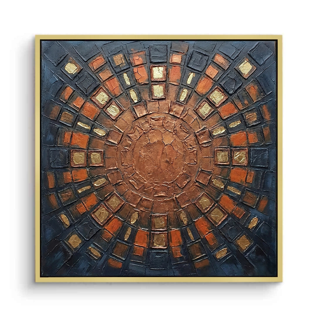 2Rustic Bronze Mosaic Painting #RBMO260
