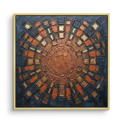 Rustic Bronze Mosaic Painting #RBMO260