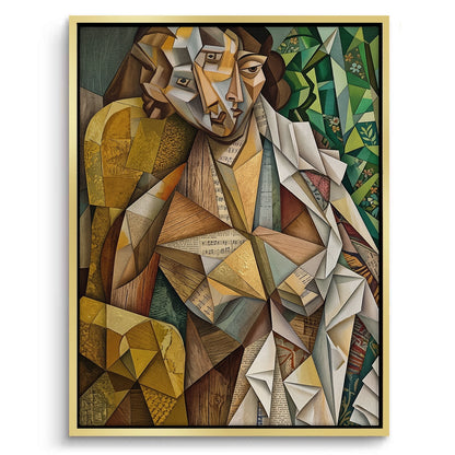 Melodic Cubist Portrait - Canvas