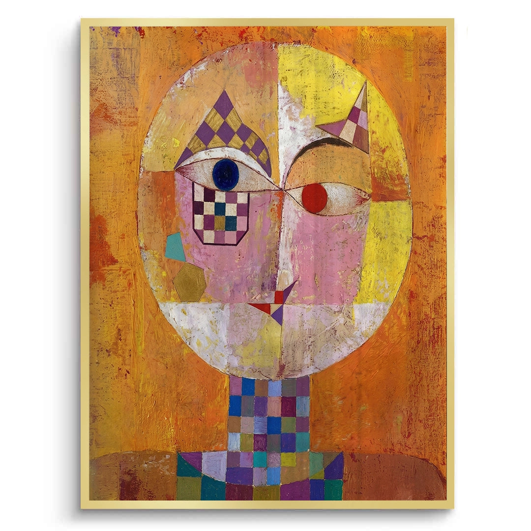 2Geometric Harlequin Portrait - Fine Art
