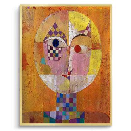 Geometric Harlequin Portrait - Fine Art