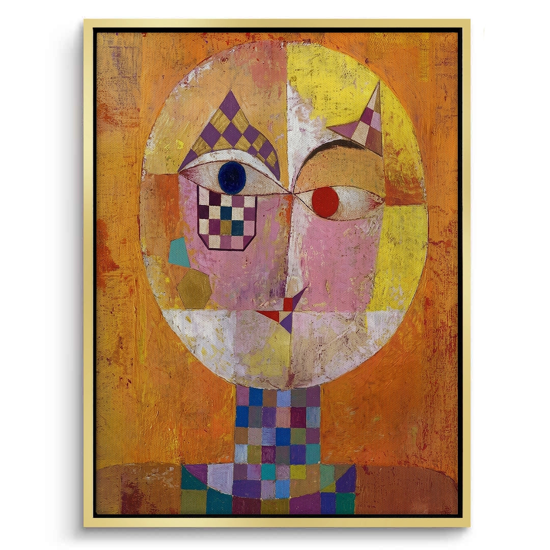2Geometric Harlequin Portrait - Canvas
