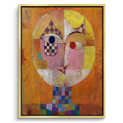 Geometric Harlequin Portrait - Canvas
