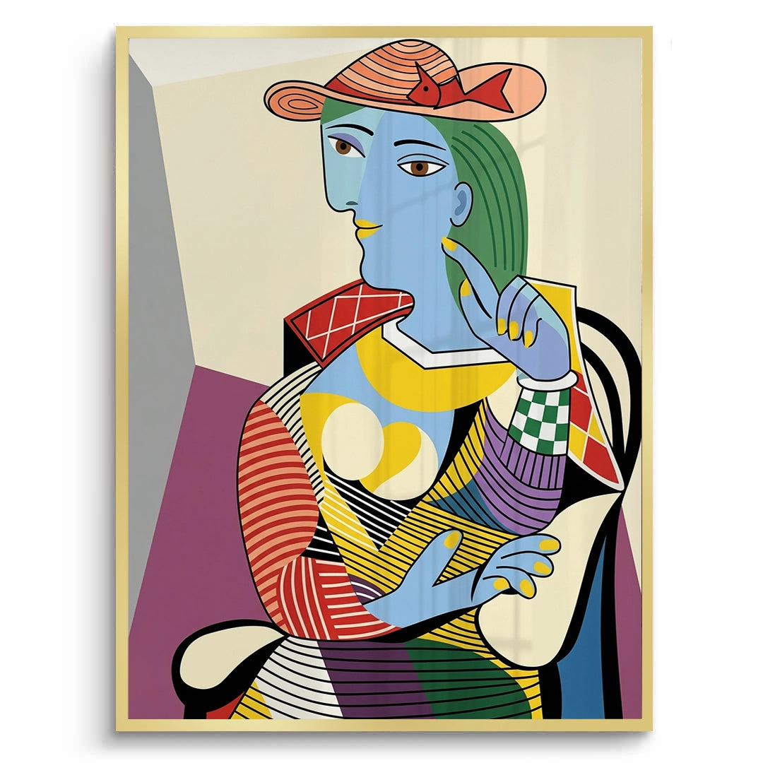 2Geometric Woman Figural - Fine Art