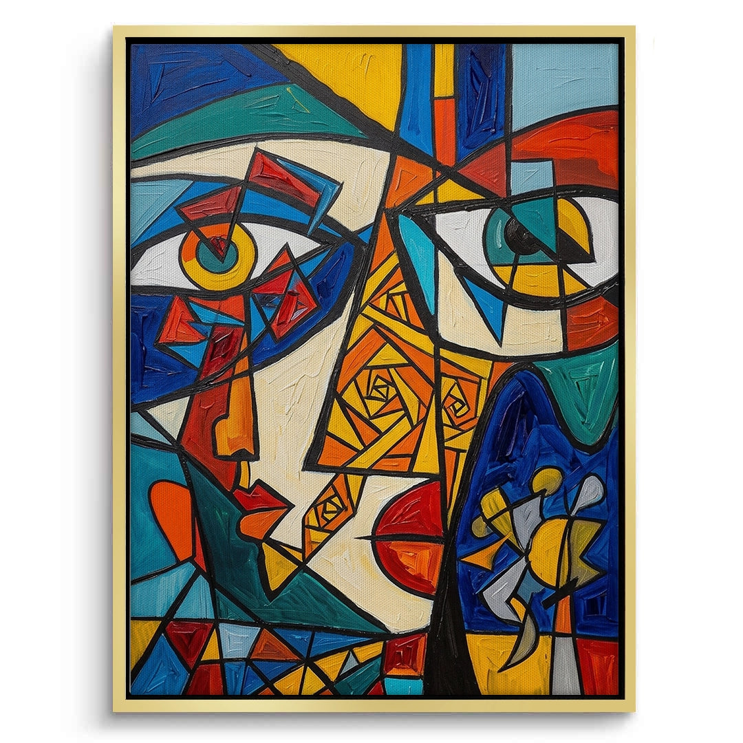 2Abstract Cubist Portrait - Canvas