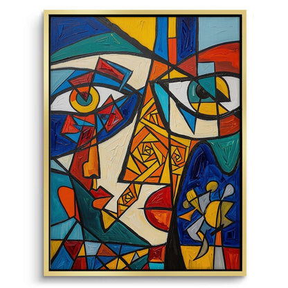 Abstract Cubist Portrait - Canvas