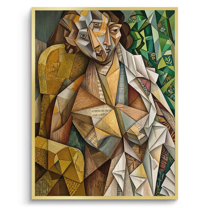 Melodic Cubist Portrait - Fine Art