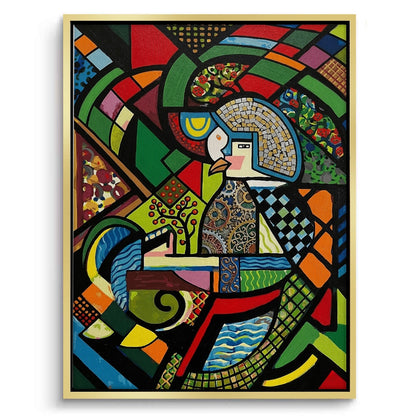 Abstract Clockwork Bird - Canvas