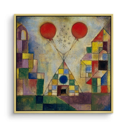 Surreal Geometric Landscape - Canvas