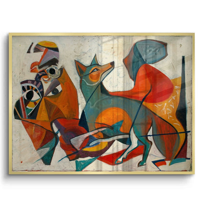Fauvist Fox in Motion - Fine Art