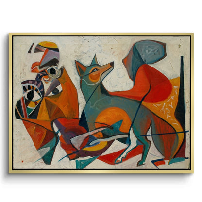 Fauvist Fox in Motion - Canvas