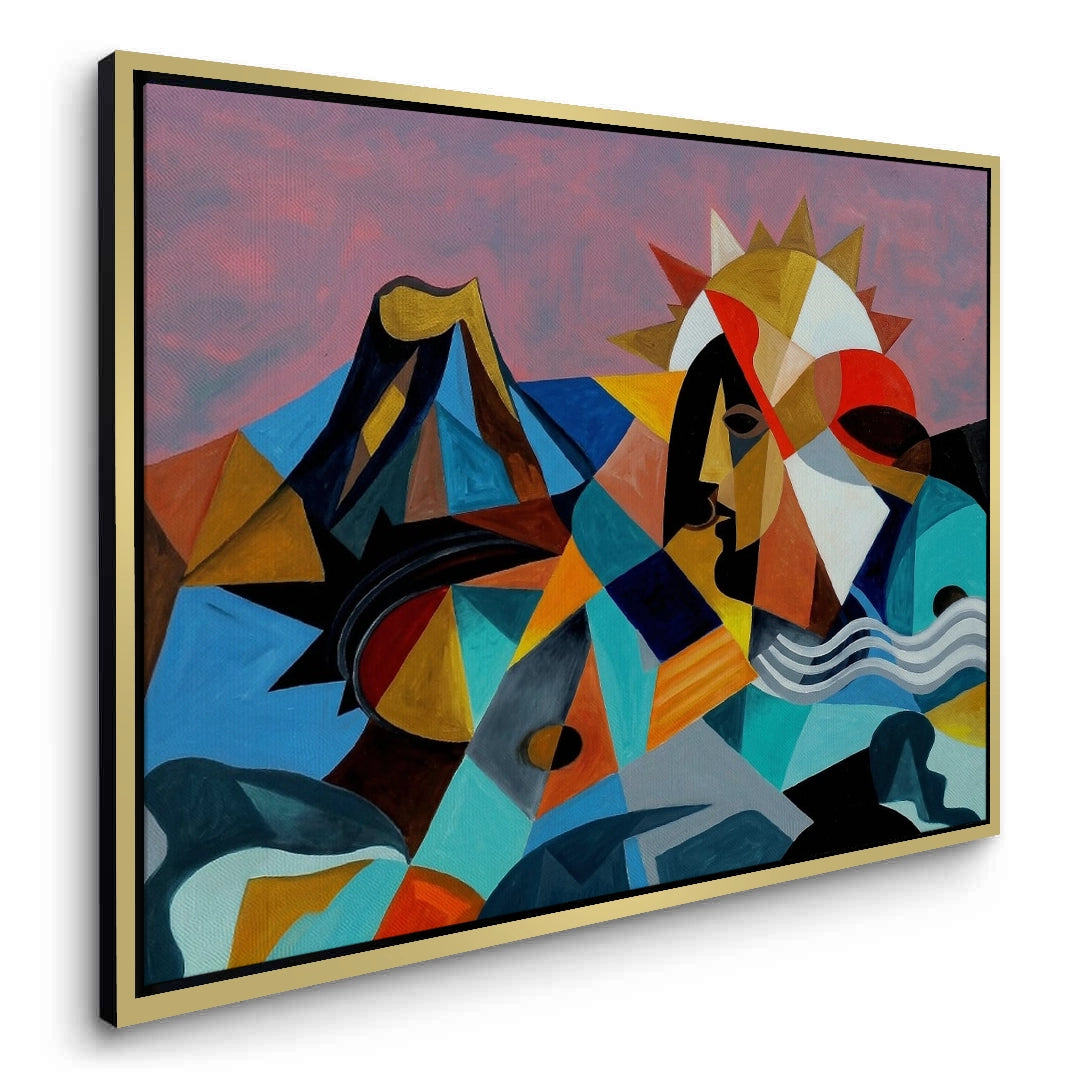 2Cubist Sun Spirit - Canvas