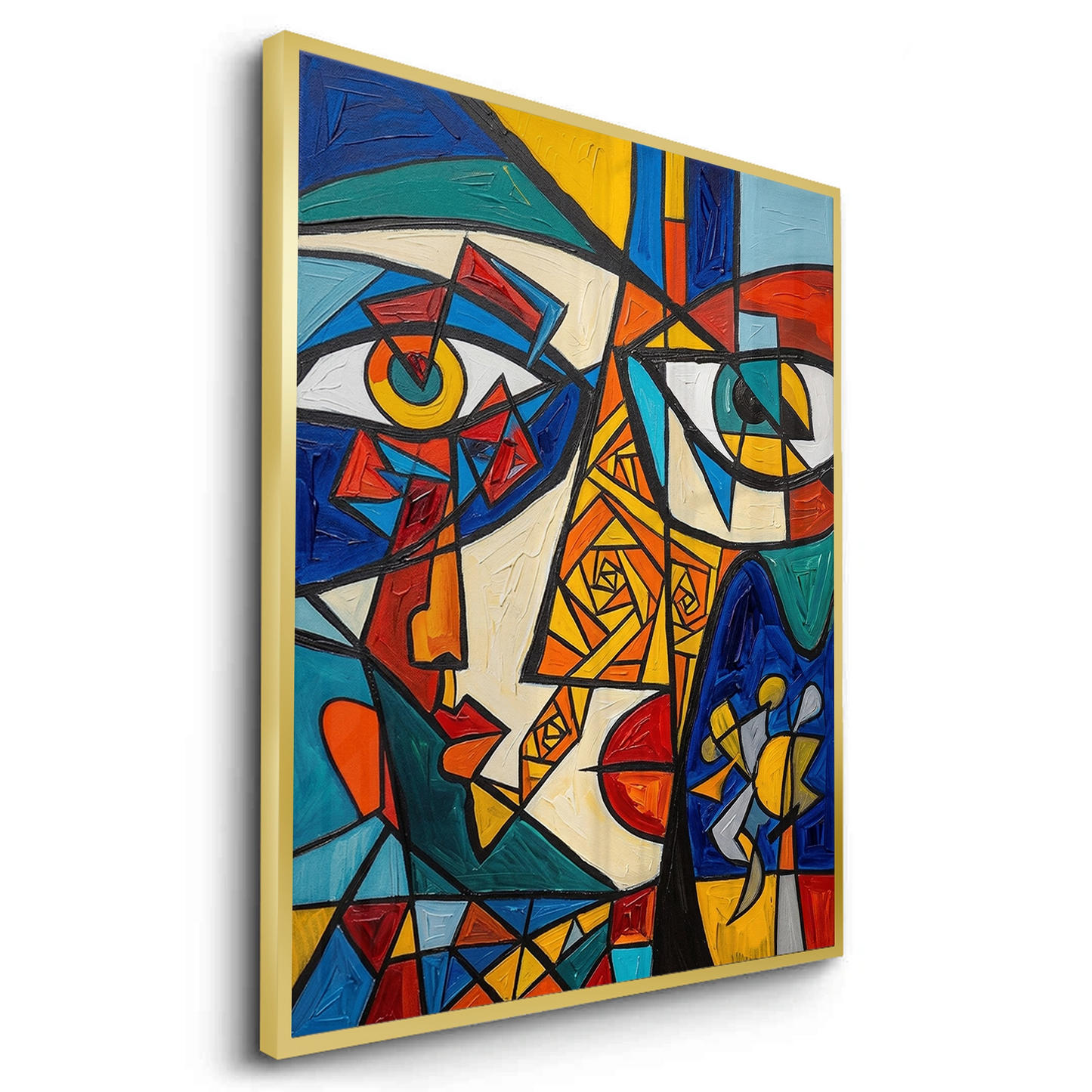2Abstract Cubist Portrait - Fine Art