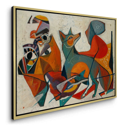 Fauvist Fox in Motion - Canvas
