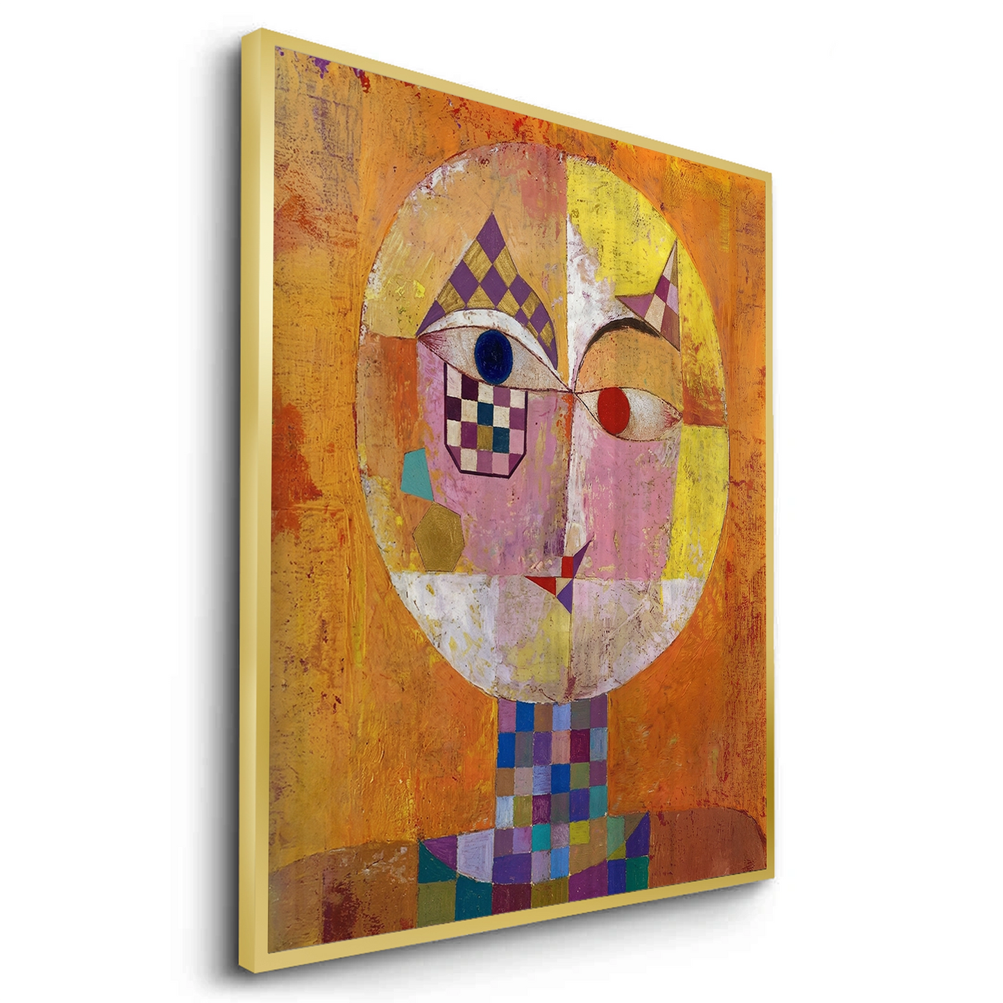 2Geometric Harlequin Portrait - Fine Art