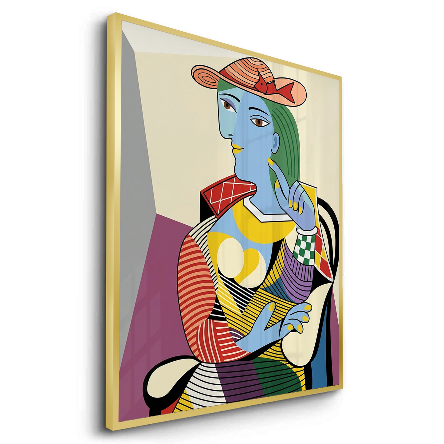 2Geometric Woman Figural - Fine Art