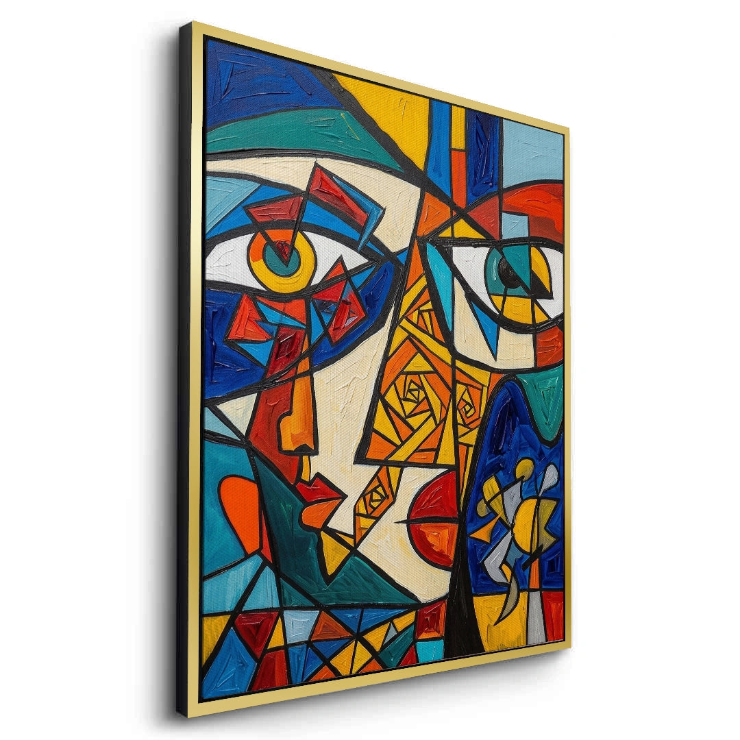 2Abstract Cubist Portrait - Canvas