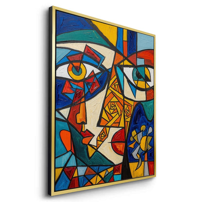 Abstract Cubist Portrait - Canvas