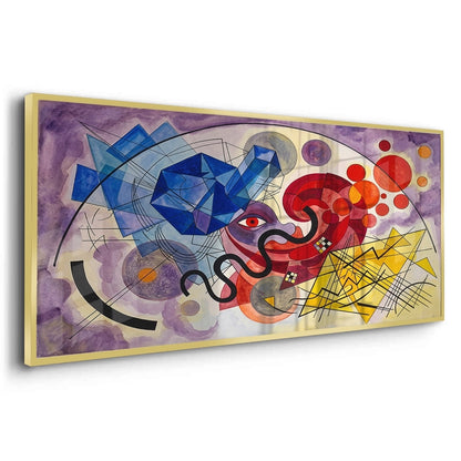 Vibrant Geometric Surrealism - Fine Art