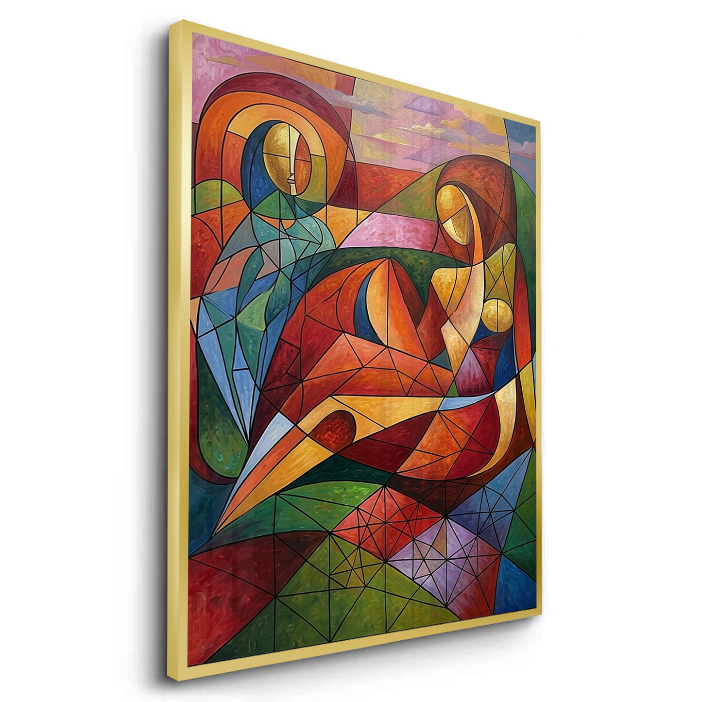 2Modern Abstract Figures - Fine Art