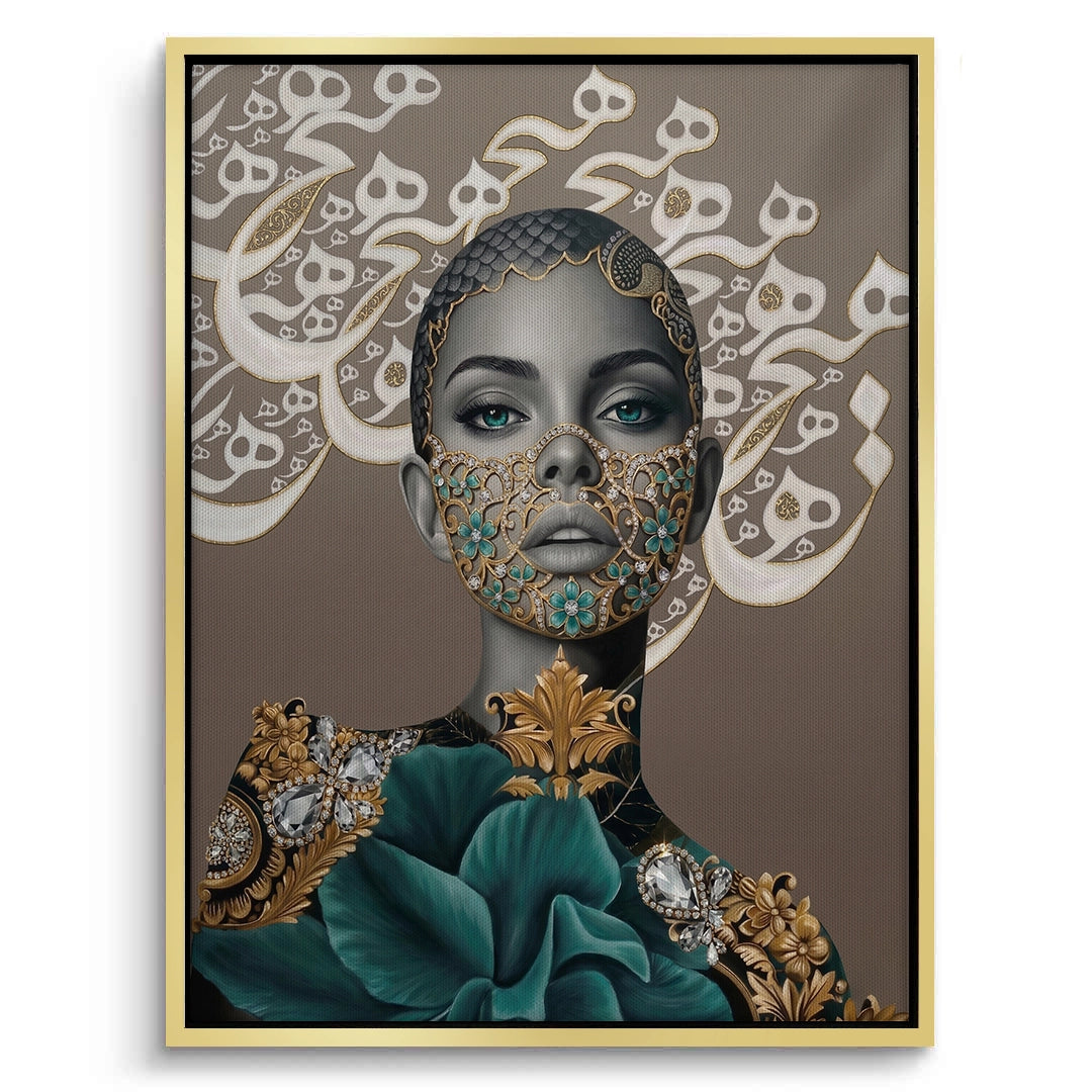 2Arabic Calligraphy Surreal Portrait - Canvas
