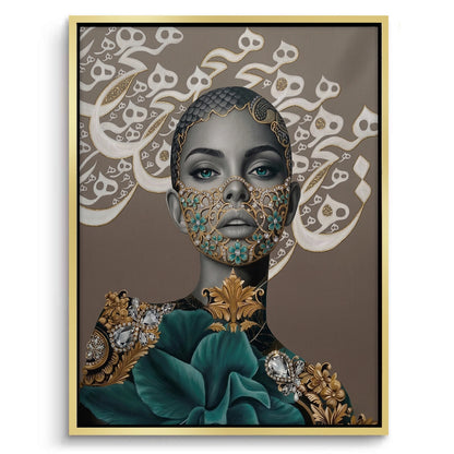 Arabic Calligraphy Surreal Portrait - Canvas