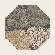 Botanica hand-tufted rug in Sage Stone – flat lay