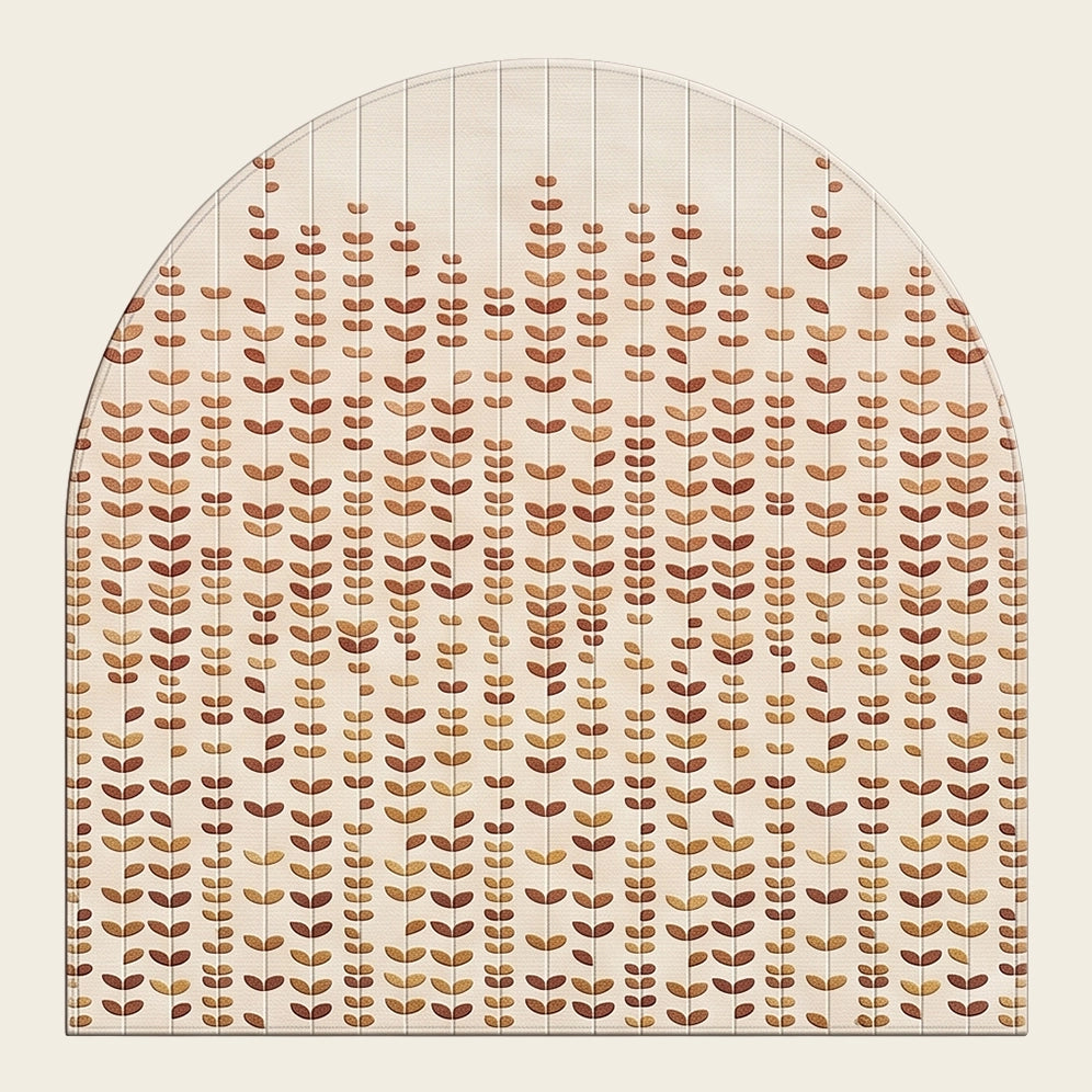 Rain Arch hand-tufted rug in Peach Sand – flat lay