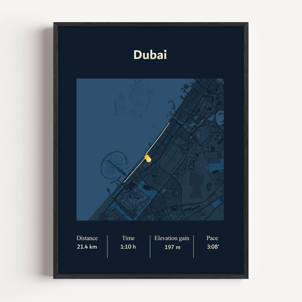 Marathon Custom Route Print