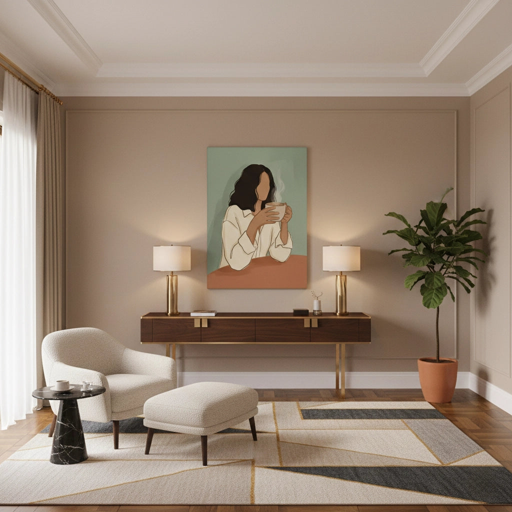 minimalism, faceless portraiture - Canvas