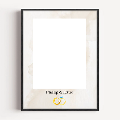 Personalize watercolor portrait print