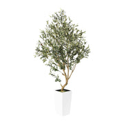 Andalus Artificial Olive Tree 168 cm with white planter (1)