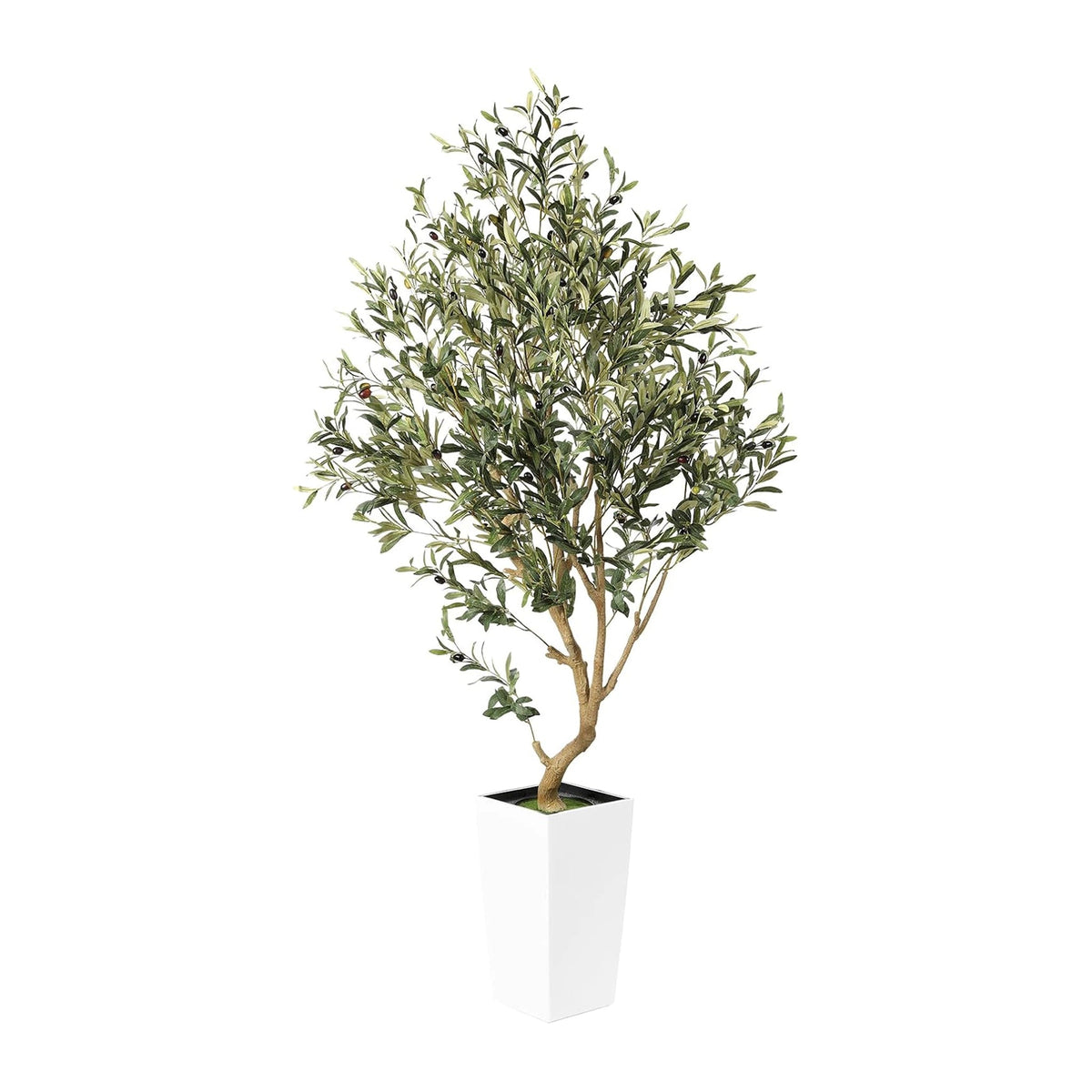Andalus Artificial Olive Tree 168 cm with white planter (1)