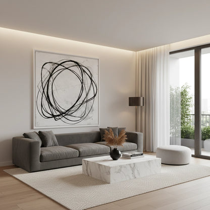 Modern Minimalist Line Art Painting #MOLI550
