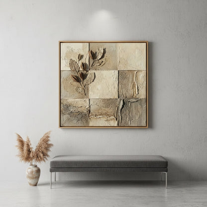 Textured Earthy Botanical Painting #TEBO110