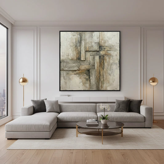 Rustic Earthy Architectural Painting #REAR550