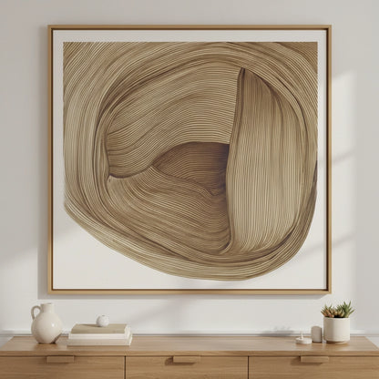 Organic Brown Swirl Painting #OBSW110
