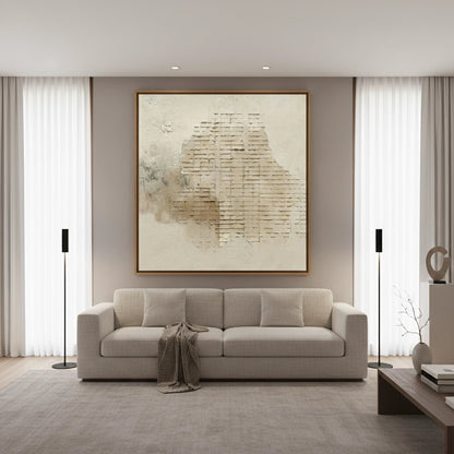 Textured Beige Brick Painting #TBBR110