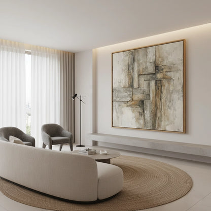 Rustic Earthy Architectural Painting #REAR550