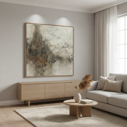 Textured Earthy Mountain Painting #TEMA110