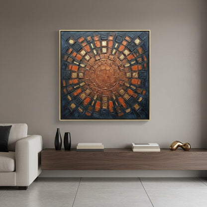 Rustic Bronze Mosaic Painting #RBMO260