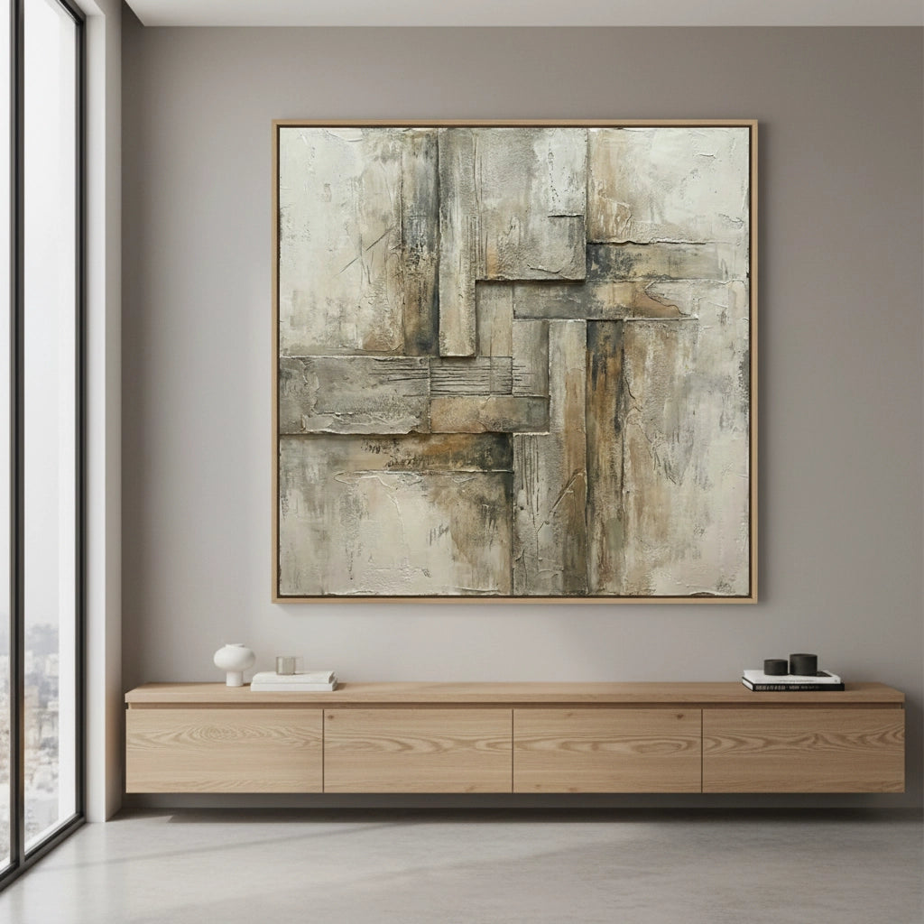 2Rustic Earthy Architectural Painting #REAR550