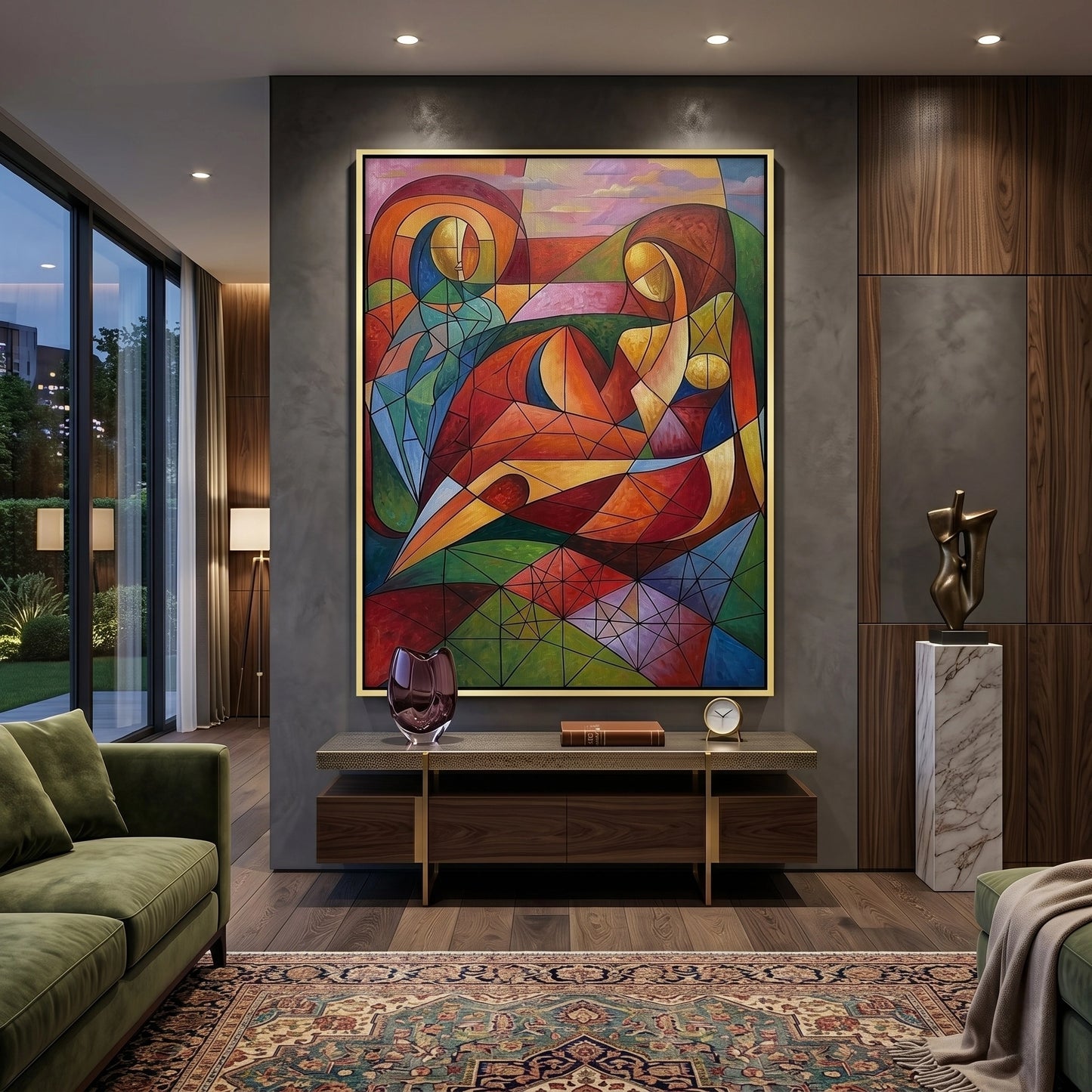 2Modern Abstract Figures - Canvas