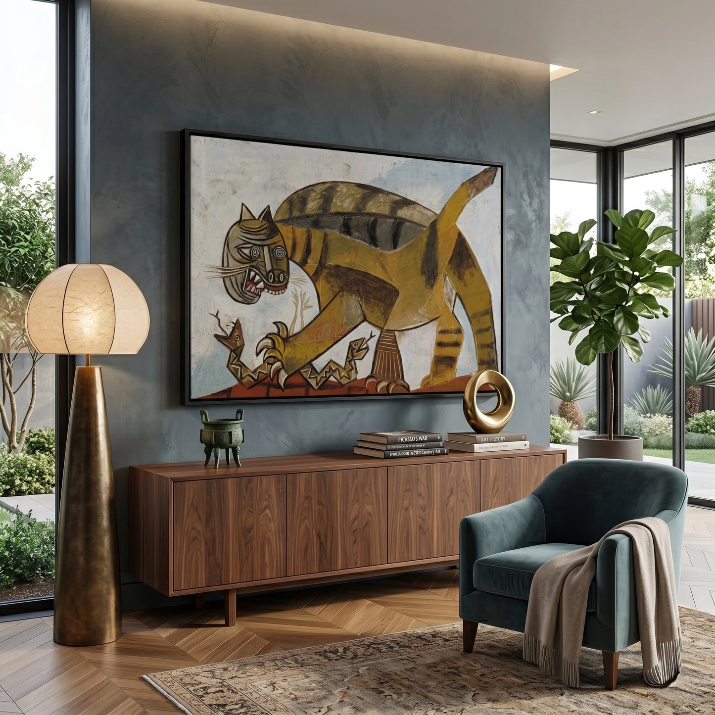 2Abstract Tiger Hunt - Canvas
