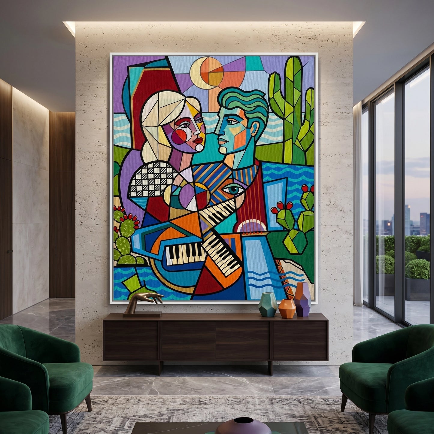 2Desert Melody Pop Art - Canvas